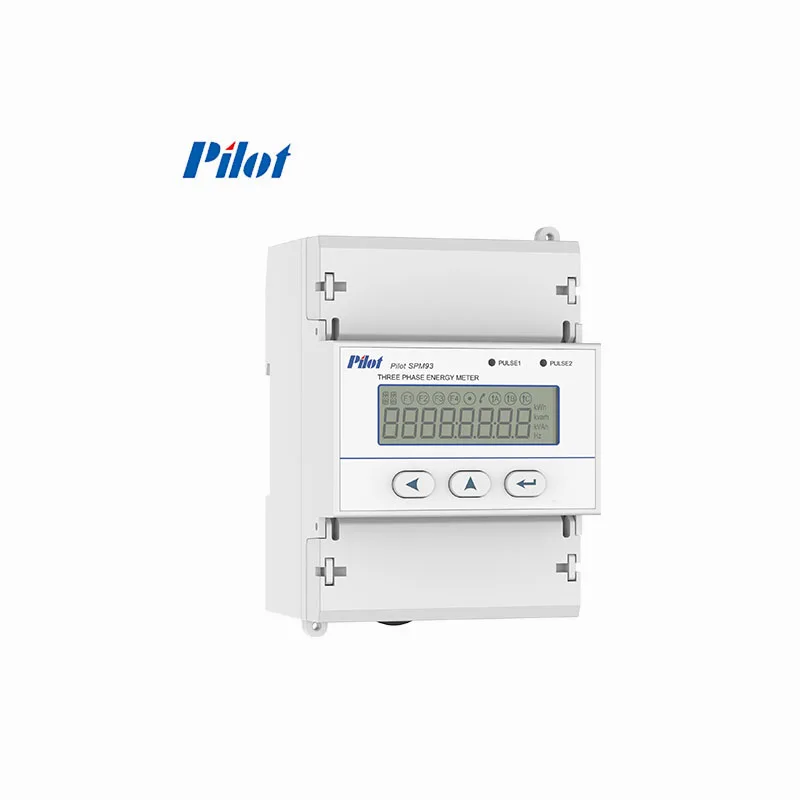 

2023 PILOT SPM93 RS485 electrical power meter digital power meter ac meter Three phase Din-Rail Energy Meter