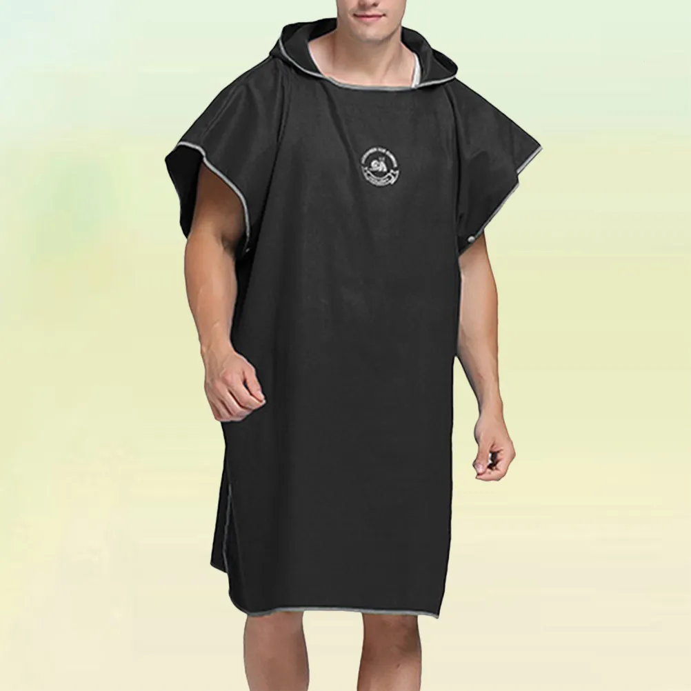 

109x91cm Microfiber Printed Beach Robe Lightweight Fast Drying Portable Bathrobe for Swimming Bathing Beach Diving Hot Spring