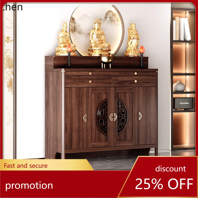 ZML table incense table, altar cabinet, tribute table for Bodhisattva God of Wealth, new Chinese vertical cabinet