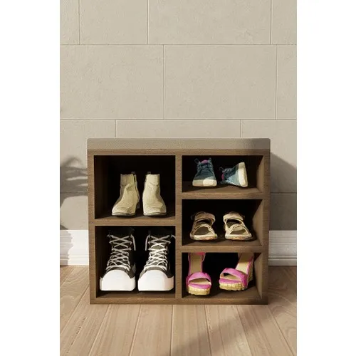 Ünüvar Concept Shoe Upper With Five shelf, eider-walnut