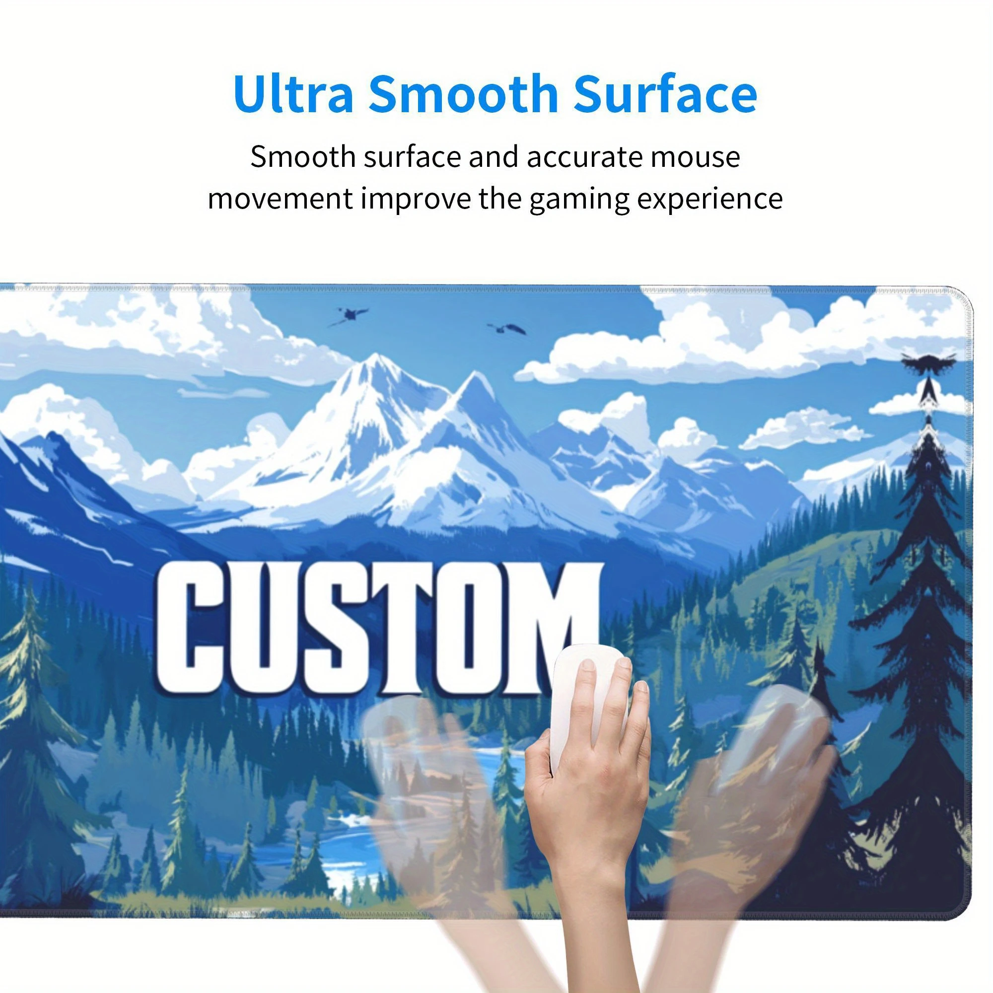 Custom Gaming Mousepad Custom Print Your Own Design XXL Desk Mat Non Slip Rubber Keyboard Mat For Gamer Desktop