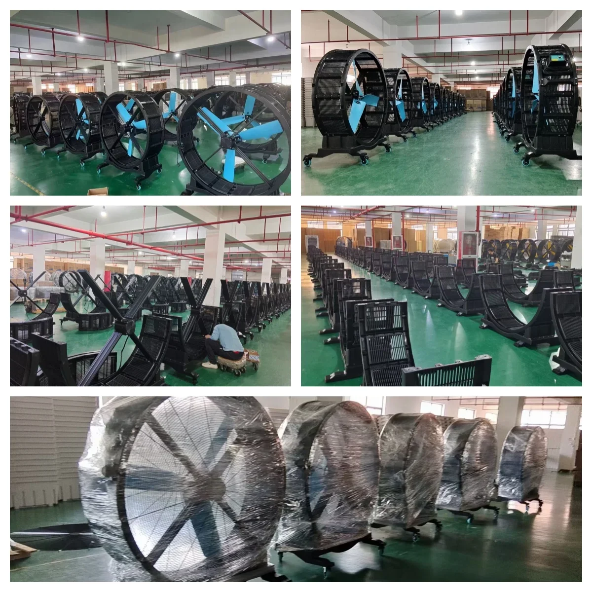 Outdoor Pedestal Permanent Magnet  Fan Big Industrial High-power Stand Fan Electric Stand Hvls  Portability Cooling Fan