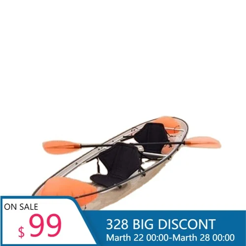 Single / Double Fiberglass Transparent Polycarbonate Kayak For Sea Surfing Paddling