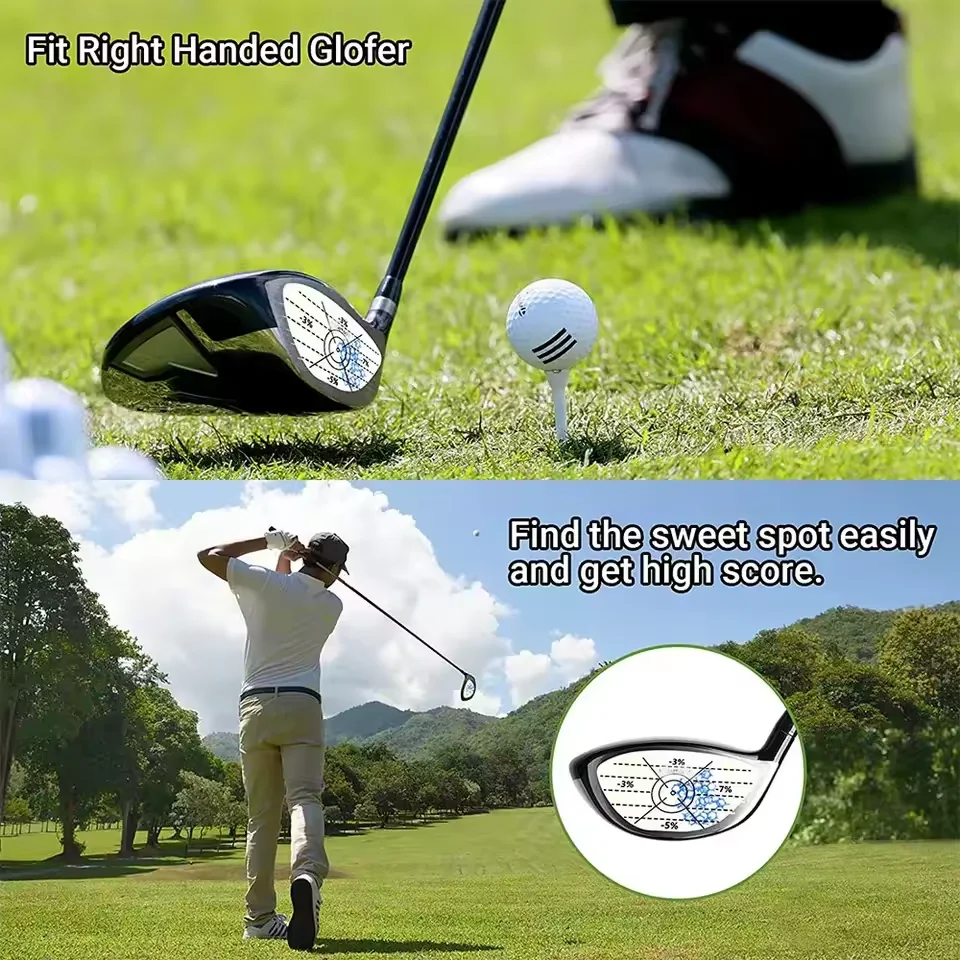 3pcs/sheet 30pcs Golf Traning Aids Stickers Golf Impact Tape Set Self-Adhesive Golf Impact Sticker Label