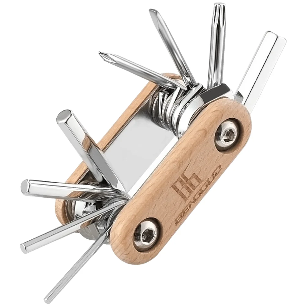 Multi-Function Alloy Steel Bicycle Tool with Hex Keys and Screwdrivers Designed for Road and For Mountain Bike Servicing