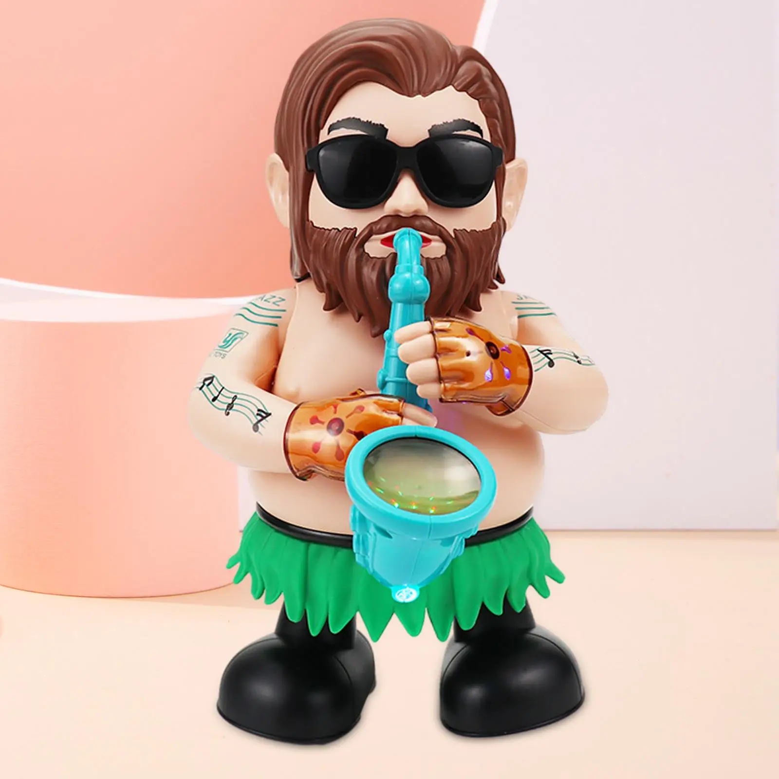 Funny Electric Dancing Saxophonist Toy Dancing Singing Saxophonist Play Saxophone Toy for Age 3~6 Children Kids Holiday Gifts