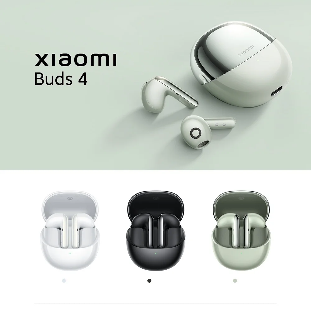 Xiaomi Buds 4 Bluetooth Headset Semi-In-Ear Active Noise Reduction HiFi Sound Quality Independent Spatial Audio Ip54 6/30 Hours