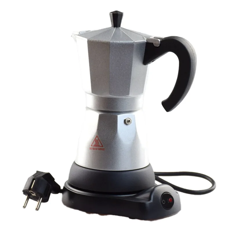 

Customer Favorite Coffee Pot 6 Cup Electric Espresso Coffee Maker Italian Moka Maker 300Ml Portable Moka Pot With Detachable Bas