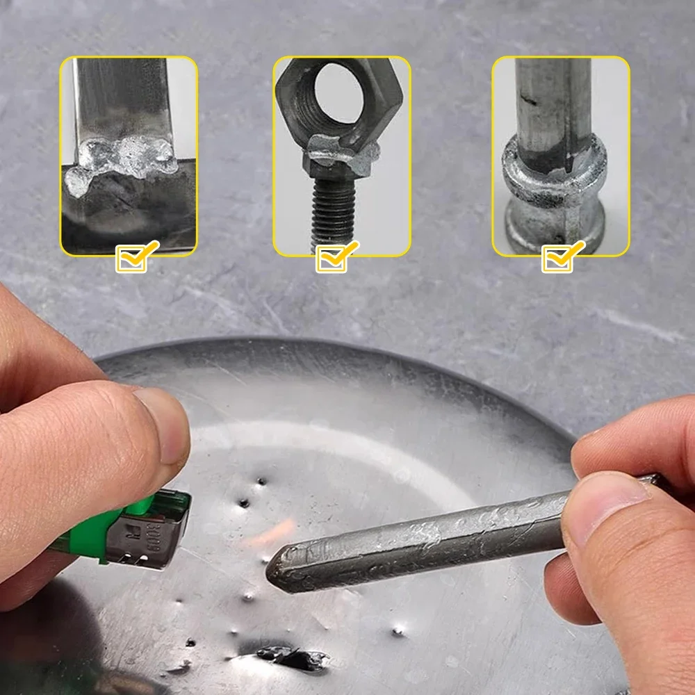 3Pcs Small Holes Repair Low Temperature Repair Agent Easy Melt for Aluminum Rods Stainless Steel Copper Iron Tools Welding Tools