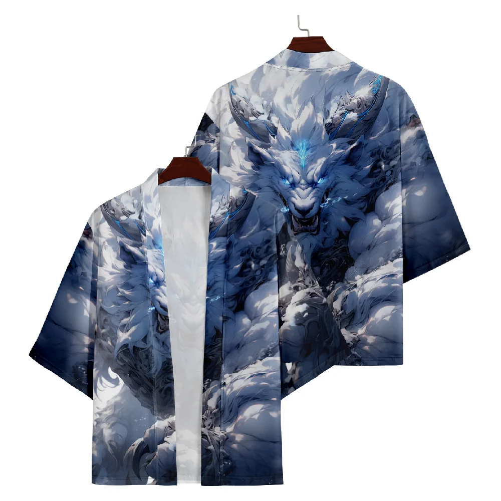 Kimono giapponese Streetwear uomo donna Cardigan Haori Beach Plus Size 3XL 4XL 5XL 6XL abbigliamento asiatico