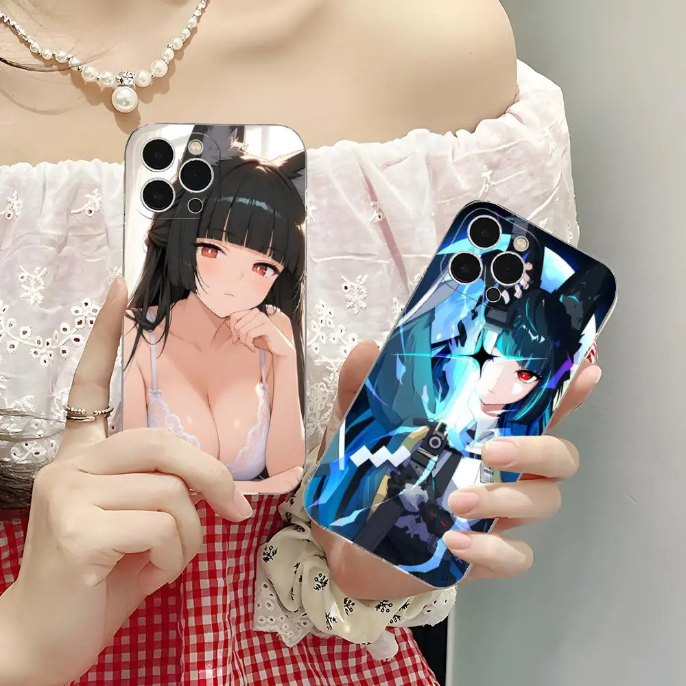 

Чехол для телефона Zenless Zone Zero Hoshimi Miyabi для iPhone 16, 15, 14, 13, 12, 11 X XR XS 8 6 Pro Max Plus Mini Clear Color Protective