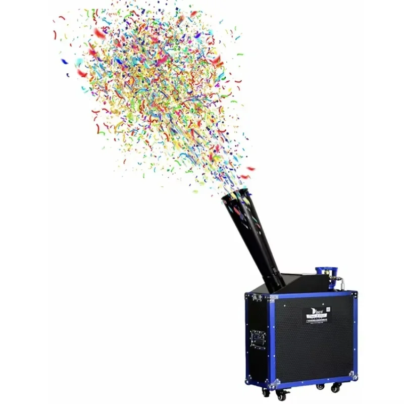 New co2 paper confetti cannon machine air big jumbo dmx blower for wedding party Concert Music Festival Celebration