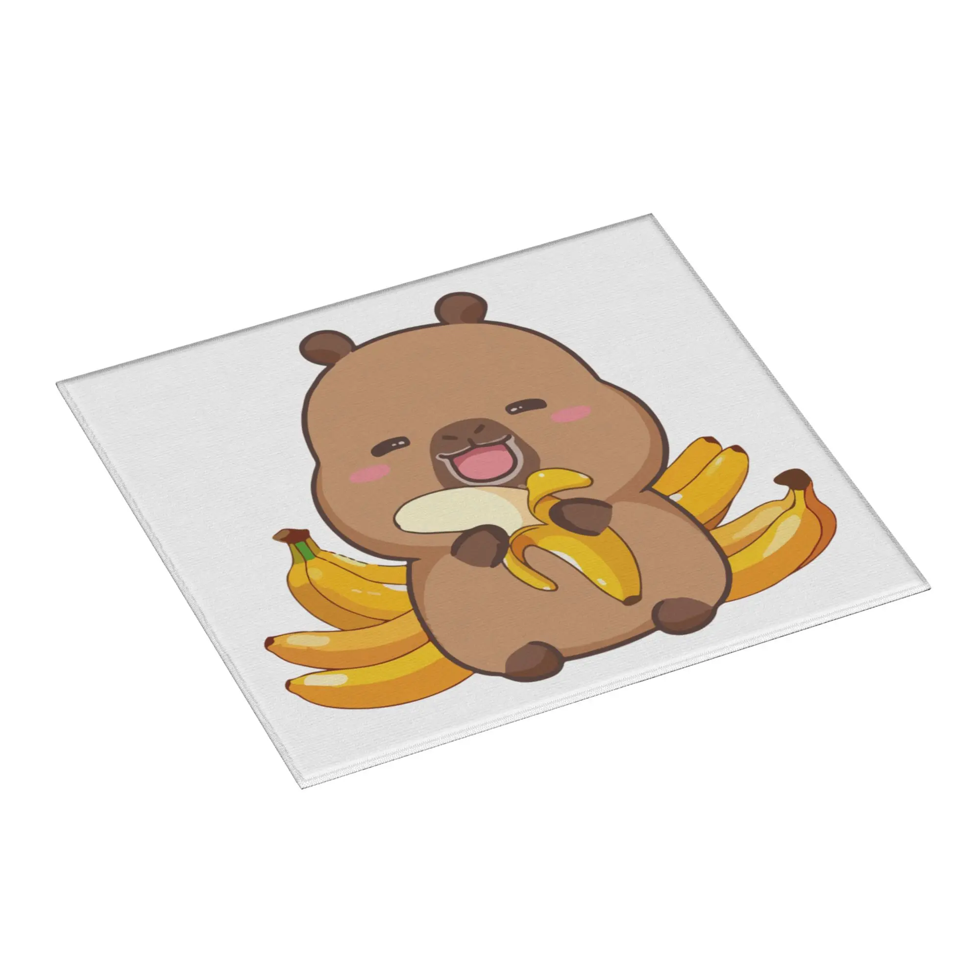 Drying Mat For Kitchen Cartoon Animal Pets Capybara Water Absorbent Waterproof Reusable  On Slip Kitchen Counter Protector Mat