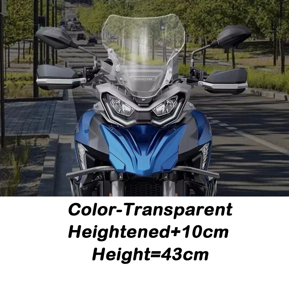 For QJMOTOR SRT800 SRT750 dedicated modified Windshield  QJMOTOR SRT800X Motorcycle Heightened Windshield Accessories