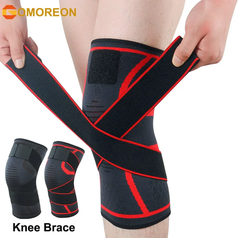 1/2Pcs Sports Compression Knee Sleeve Knee Brace Support - Knee Support Patella Stabilizer for Meniscus Tear, Arthritis Pain