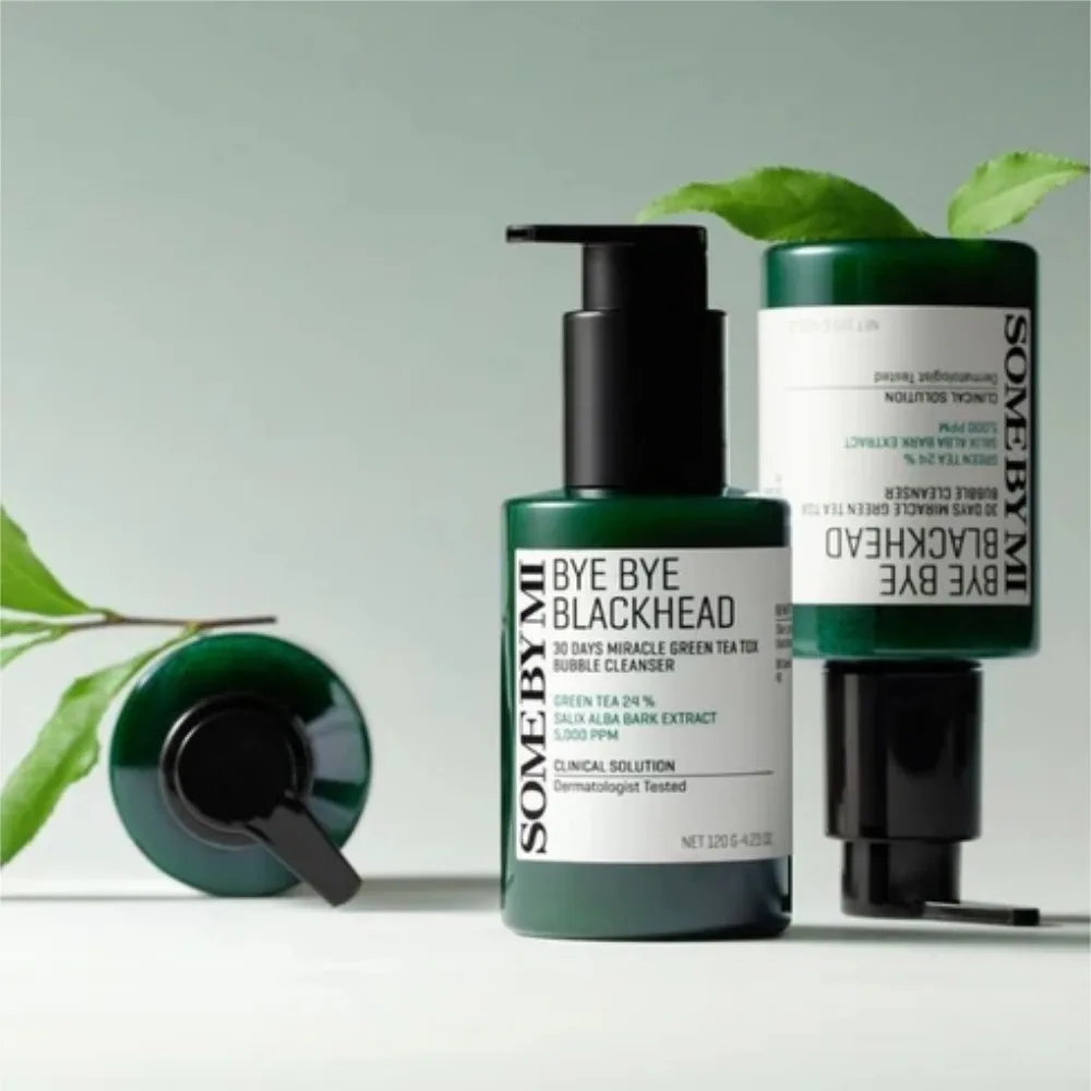 120ml Original SOME BY MI Bye Bye points noirs 30 jours Miracle thé vert Tox bulle nettoyant nettoyage en profondeur des Pores nettoyant pour le visage