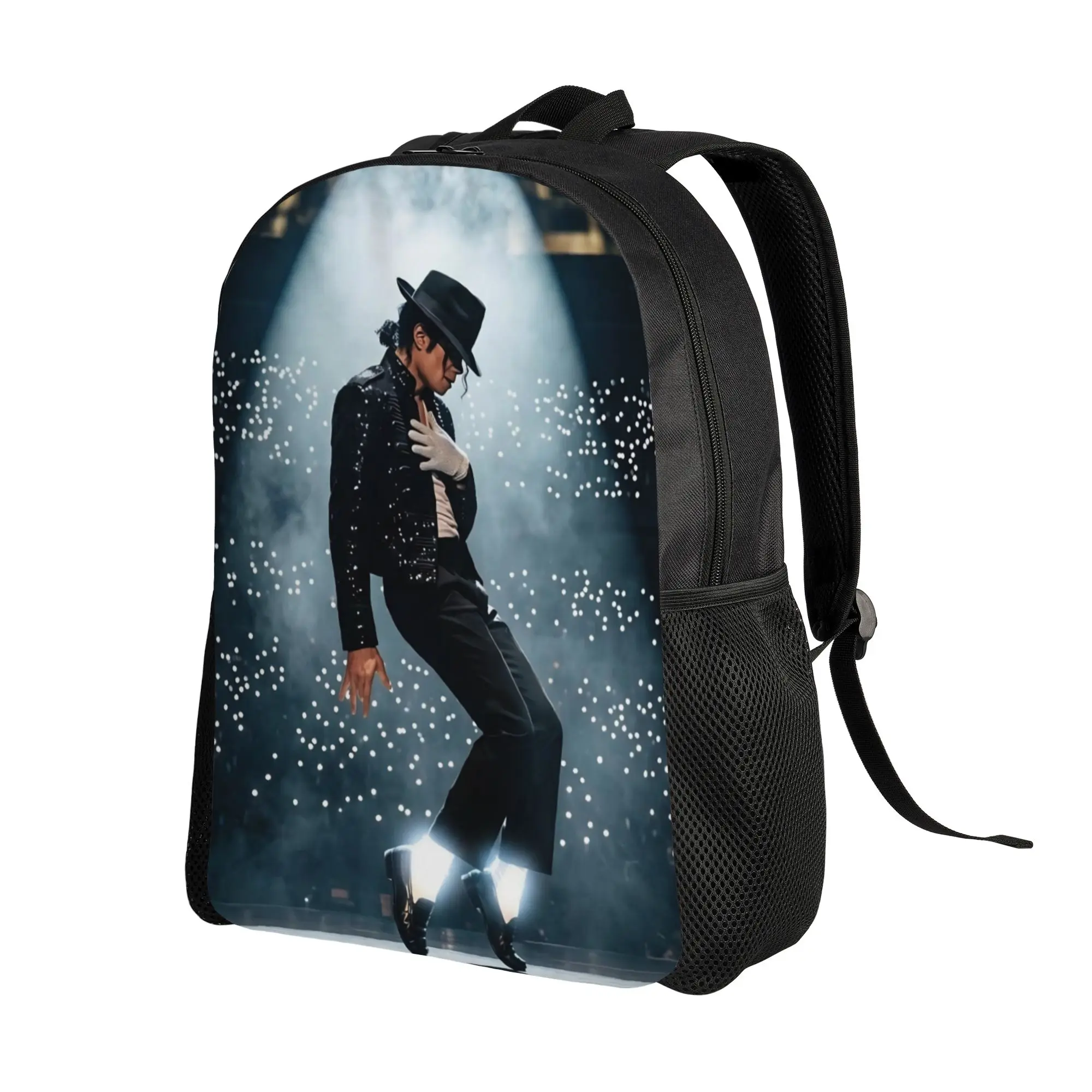 M-Michaels MJ King Music Casual Backpack Gift High School Business  Daypack for Men Women Laptop Shoulder Bag