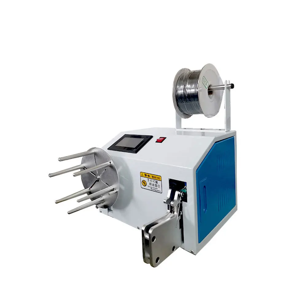 Winding and tying machine Semi-automatic data power cord Winding and bundling Single tying machine Computer winding