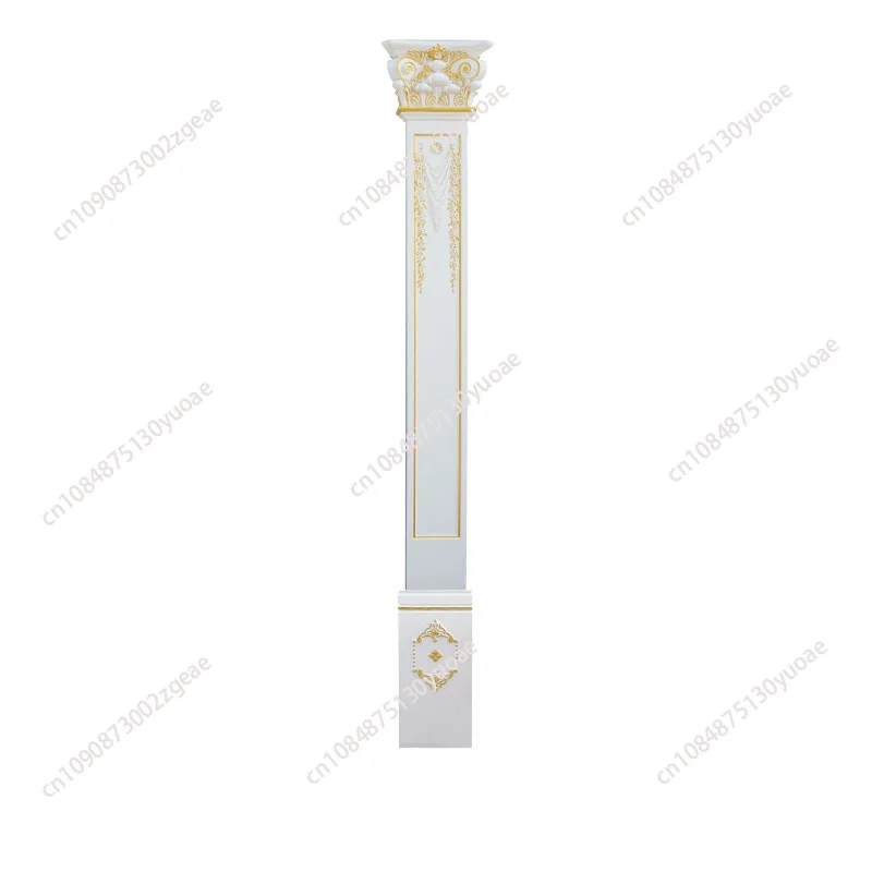 PU Roman Pillar Capital Column top Wall Moulding Decorative component of House Renovation Polyurethane Ornament