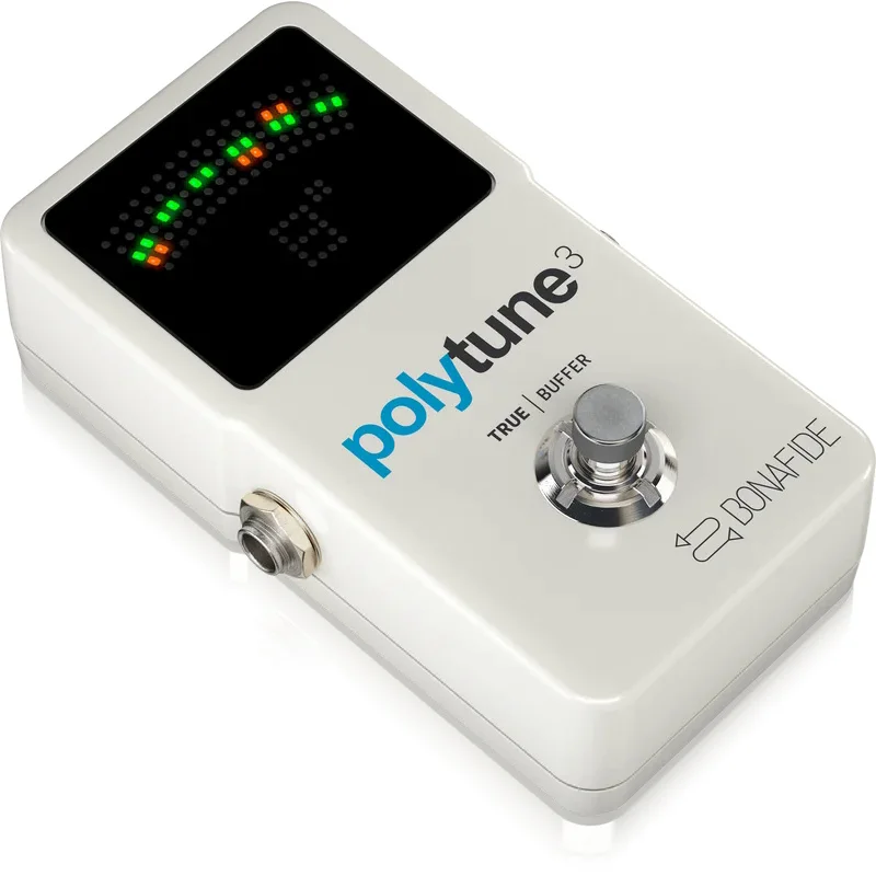 TC Electronic Polytune Ultra-Compact Polyphonic Tuner With Multiple Tuning Modes And Built-In BONAFIDE BUFFER