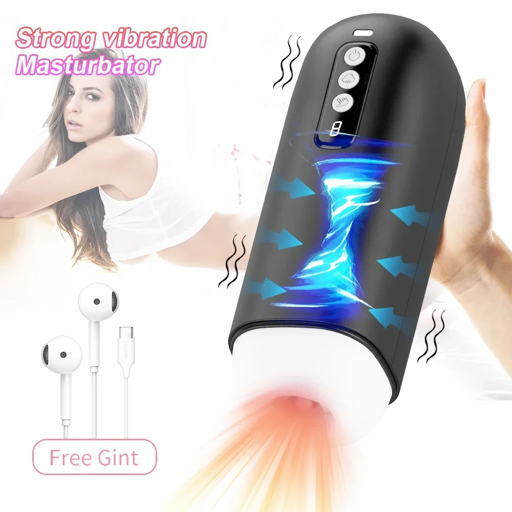 

Automatic Masturbator for Men Blowjob Sucking Sex Machine Real Vagina Pocket Pussy Penis Oral Masturbator Vibration Men Sex Toy