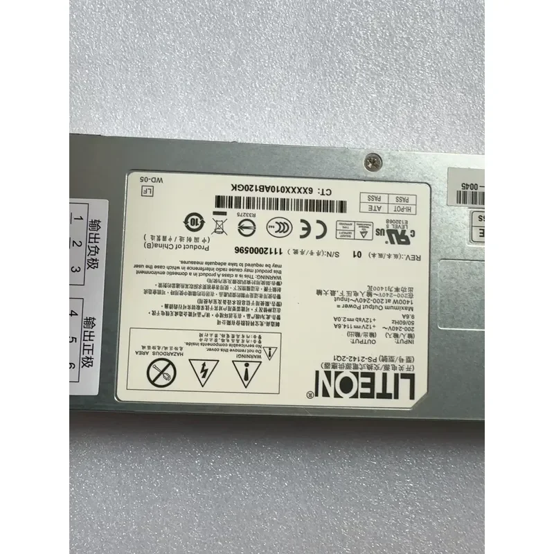 for Lite-On 12V 114A 1400W Server Power Supply 12V Switching Power Supply for Audio Testing