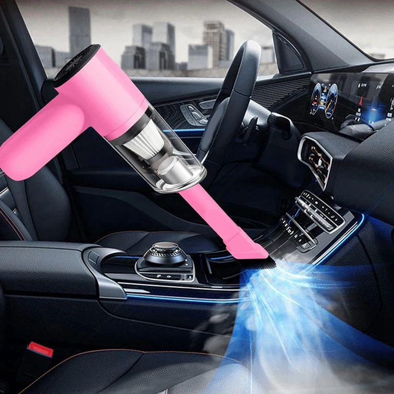 Wireless Car Vacuum Cleaner With High Suction Power, Ideal For Home And Car Cleaning