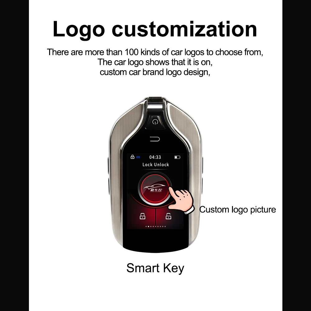 MA100 Universal Modified Remote Smart LCD Key Screen Display For BMW ForAudi For Hyundai For Kia Keyless Entry Auto Lock