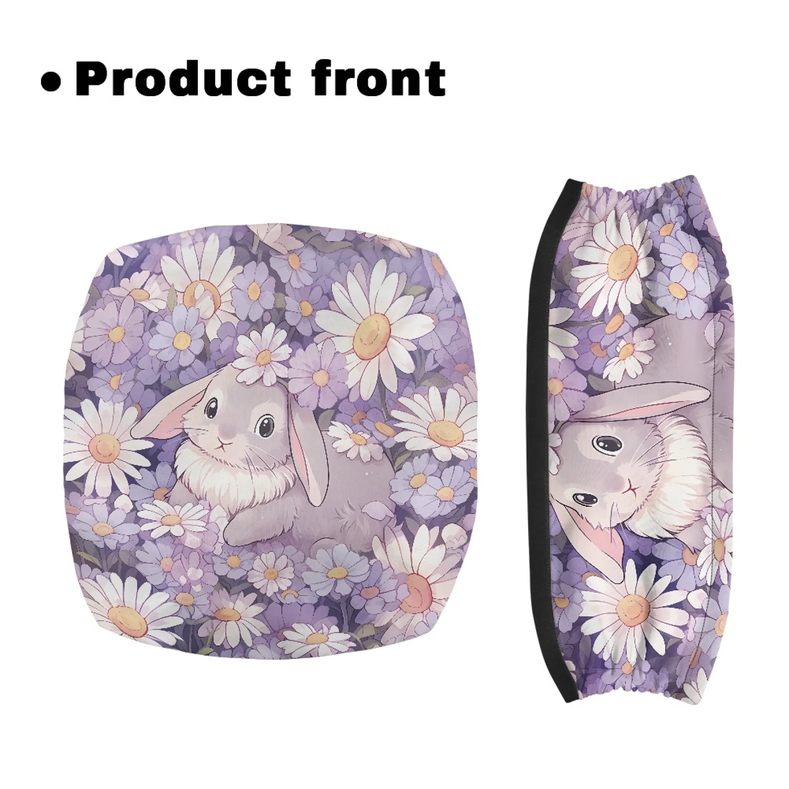 Coloranimal Bunny 2PCS Walker Cover Rollator Seat Covers for Ladies Street Scenes