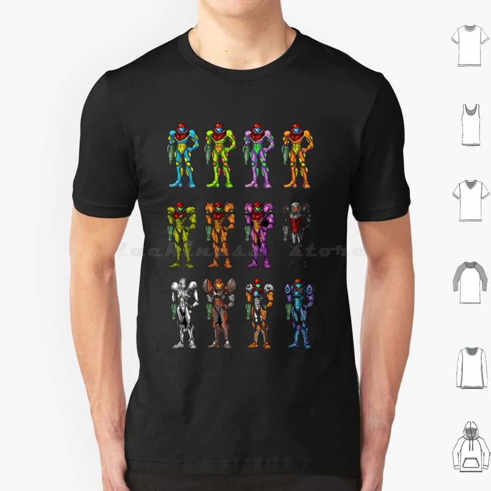 

Super Metroid 16 Bit Samus-Samus Suits-Metrod Shirt , Metroid Coffee Mug And More T Shirt 6xl Cotton Cool Tee Super Metroid