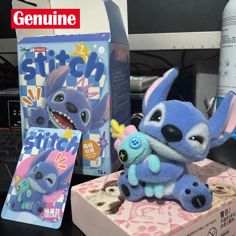 

New Genuine Stitch Velvet-Like Texture Blind Box Funny Action Figure Model Doll Toy Ornament Children Birthday Christmas Gifts