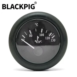 12V 24V Diesel Generator Engine Oil Temperature Gauge Meter Match With Oil Temperature Sensor Genset Parts 52MM Size