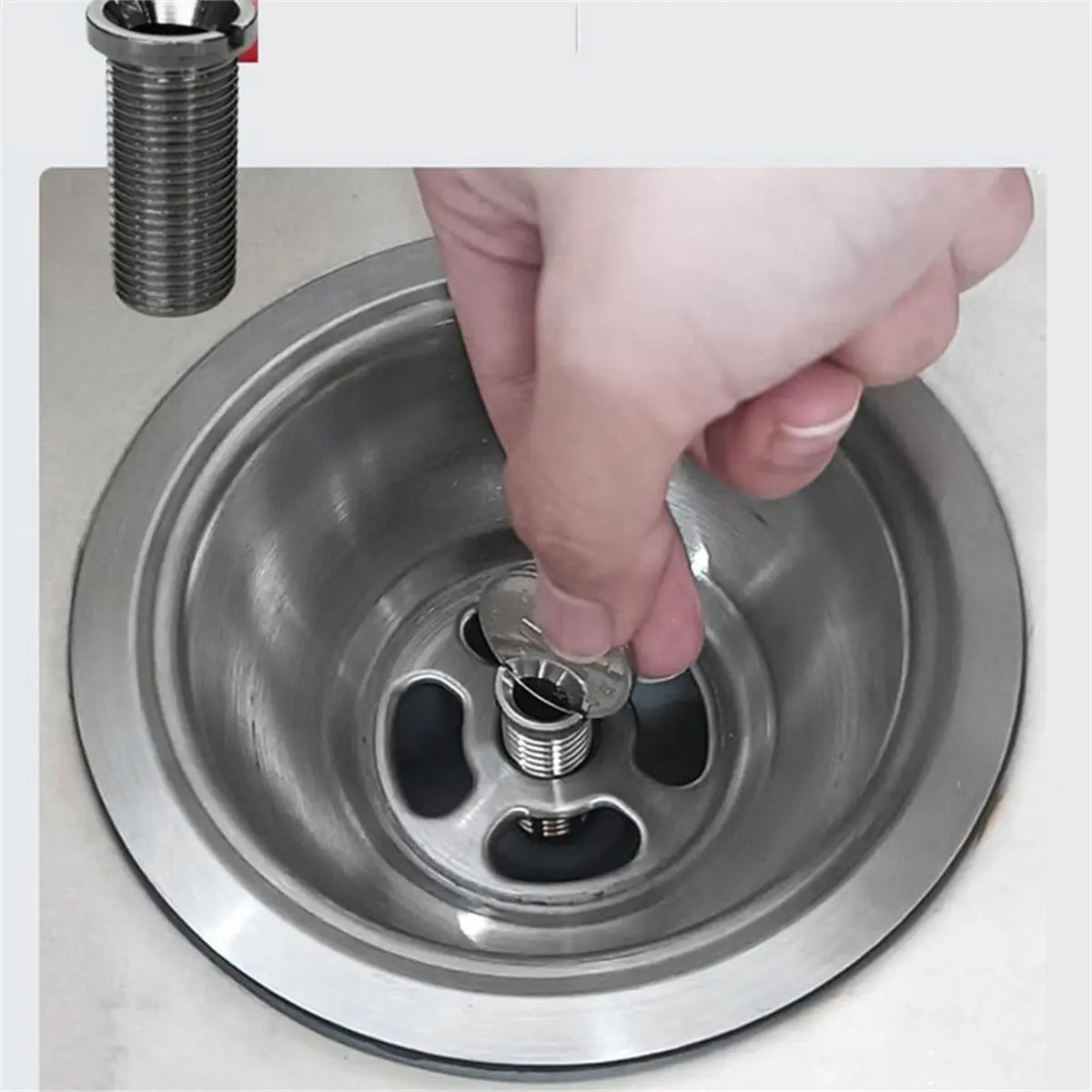 Kitchen Sink Drain Screw Bolt Replacement 45mm Extended Screw Metal Mount Fastening Parts for Kitchen Sink Strainer