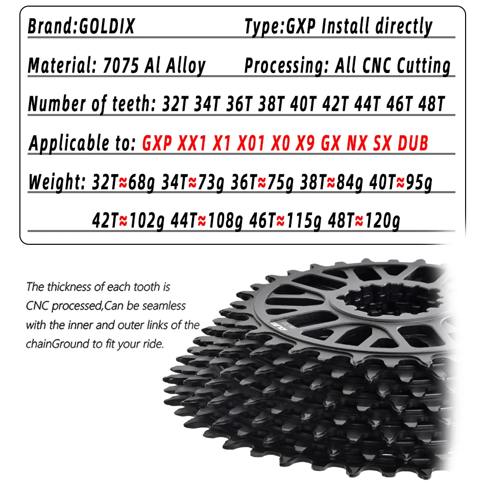GOLDIX CNC ROAD Kurbelarme Fahrradkurbelgarnitur BSA BB92 Gravel ROAD Kurbel 170/175 mm Kettenblatt Krone 50–34T für Kohlefaserrahmen – Detail 8