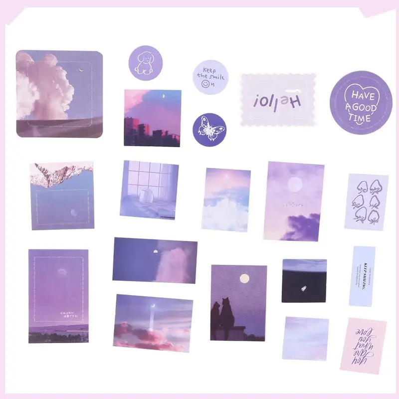 

B24B Aesthetic Scrapbook Kit(696Pcs), Junk Journal Kit With Journaling/Scrapbooking Supplies, Stationery(B)