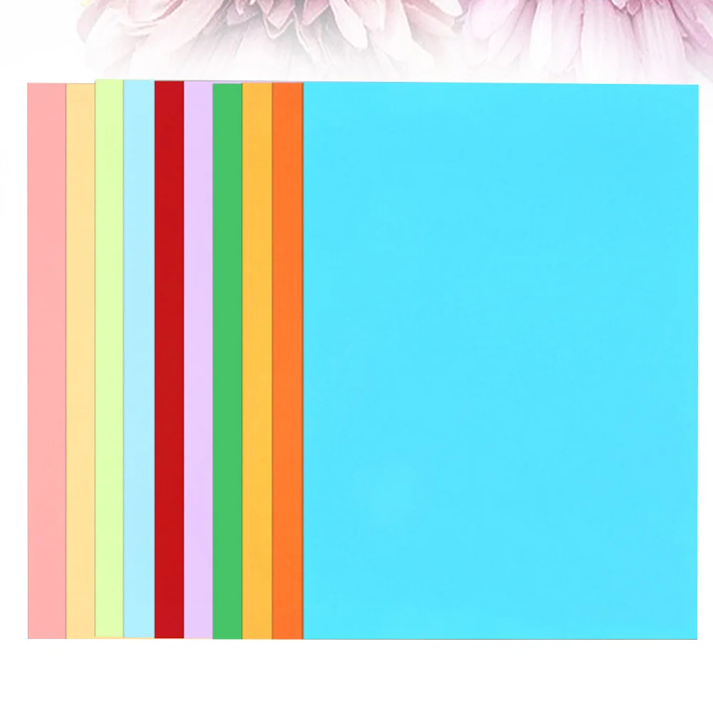 50Pcs Heavy Duty Colorful Cardboard A4 Craft Paper for Handmade Activities Assorted Nonfading Bright Colors Ecofriendly
