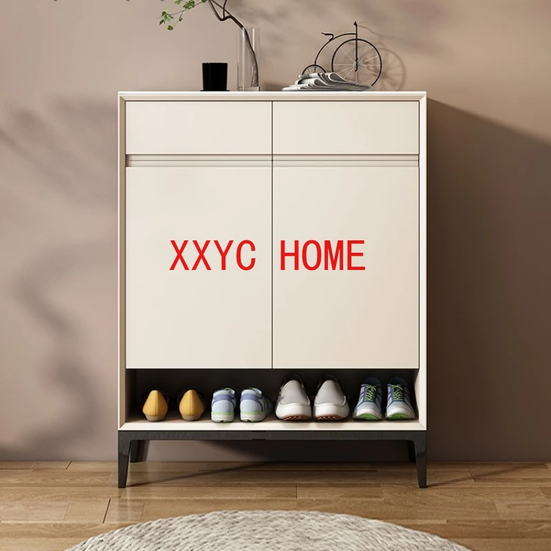 

Modern Minimalist Entrance Living RoomApartment Storage Double Adjustable Side Cabinet