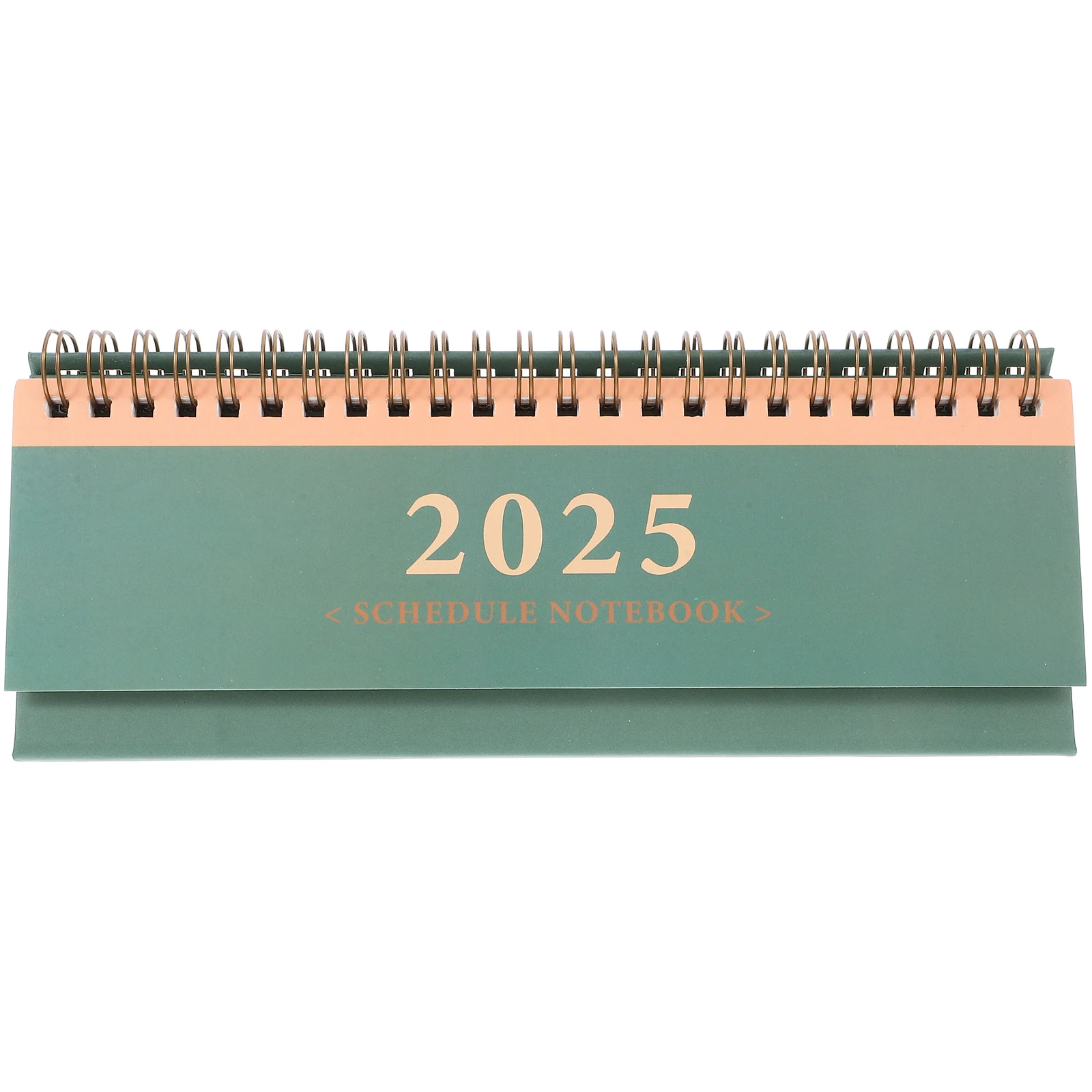 ミニ卓上カレンダー 2025年 英語版 コンパクトプランナー 小型オフィス用スタンディングカレンダー フリップ式スケジュール ToDoリスト メモ デスクトップ