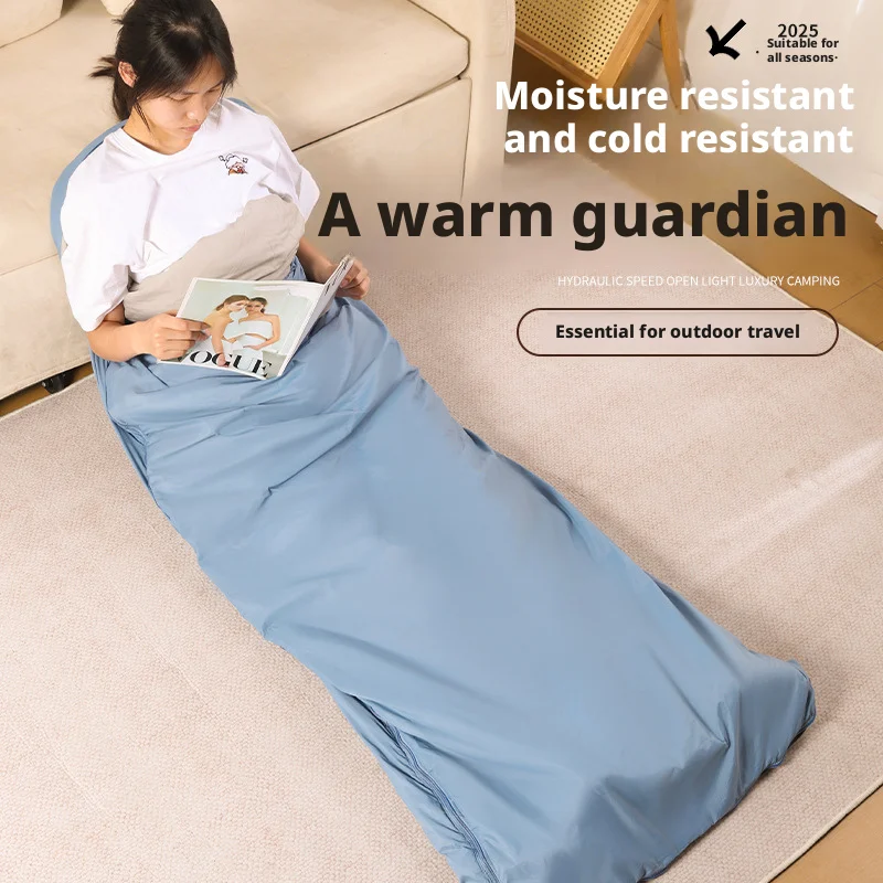 

190*75cm Envelope Sleeping Bag Adult Camping Outdoor Mini Walking beach Sleeping Bags Ultralight Travel Bag Spring Autumn