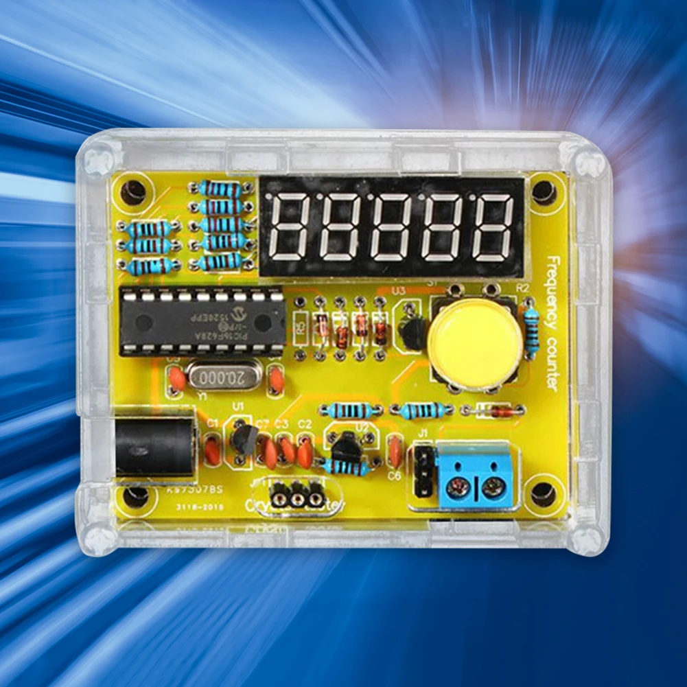 5 Digits Display Digital Frequency Counter Module with Shell Case 1Hz-50MHz Crystal Oscillator Frequency Counter Meter