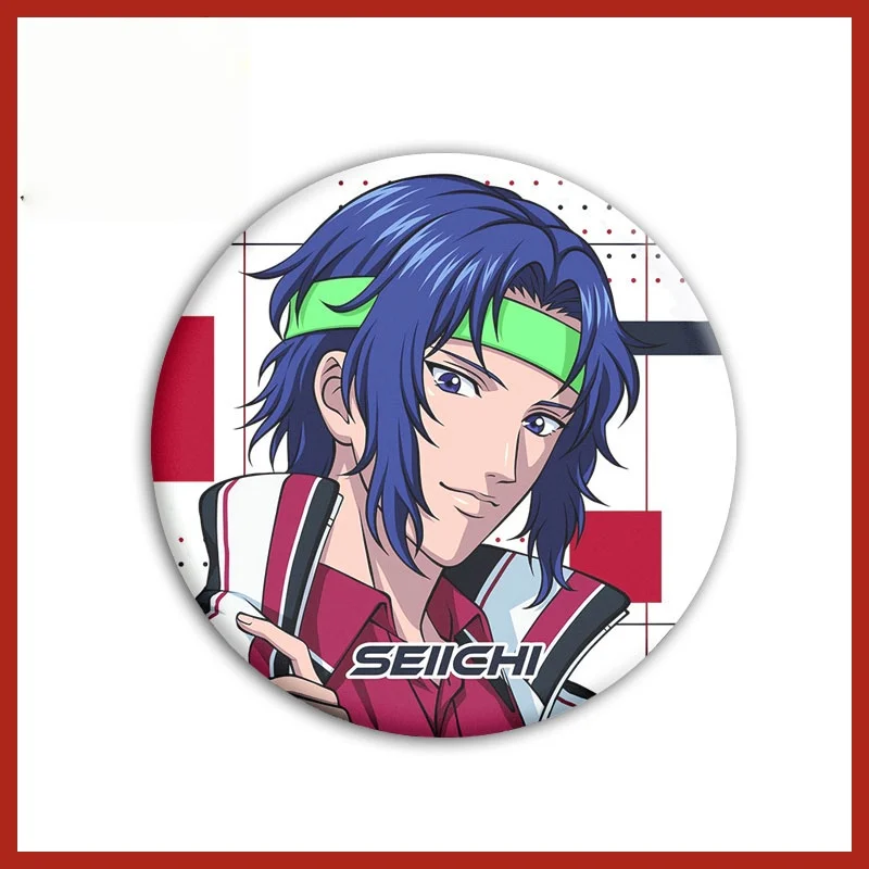 Anime Der neue Prinz des Tennis Ryoma U-17 Worldcup Semi Final Kleidung Cartoon Broschen Runde Abzeichen Peripherie Halloween Geschenk