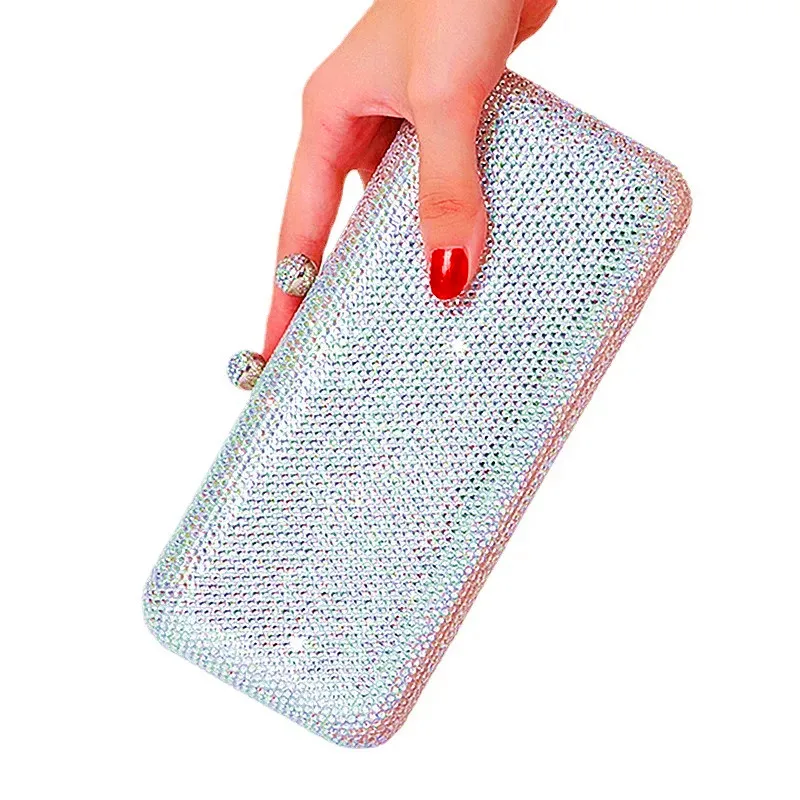

Women's Sparkling Rhinestone Dragonfly Evening Clutch Bag Glamorous Beaded Design for Parties & Events
