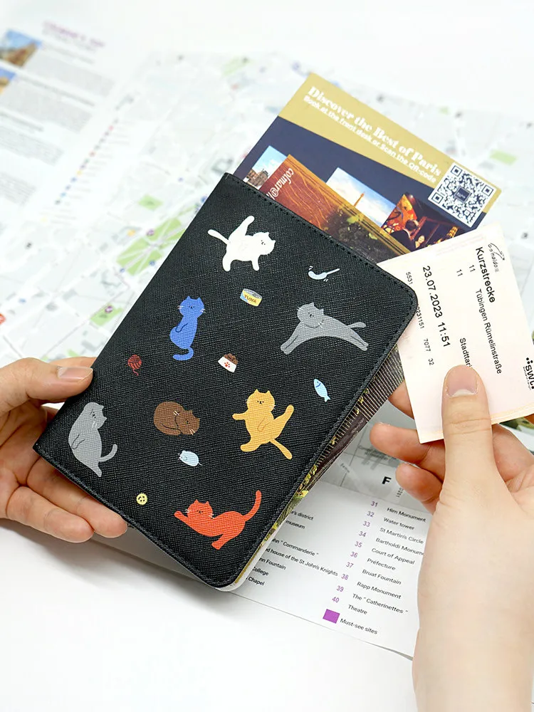 creative-just4you-themed-travel-document-card-holder-passport-wallet-ticket-name-card-organizer-korean-anime-inspired