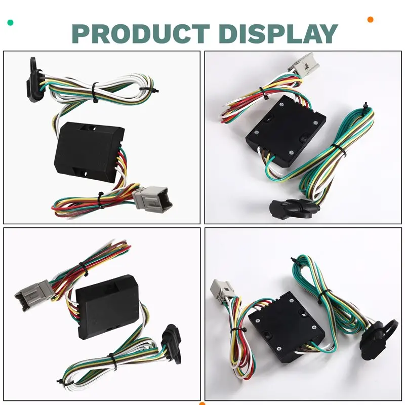 Trailer Wiring Harness 55336 4-Pin Vehicle-Side Custom Fitment For Select Honda, Acura Isuzu Models