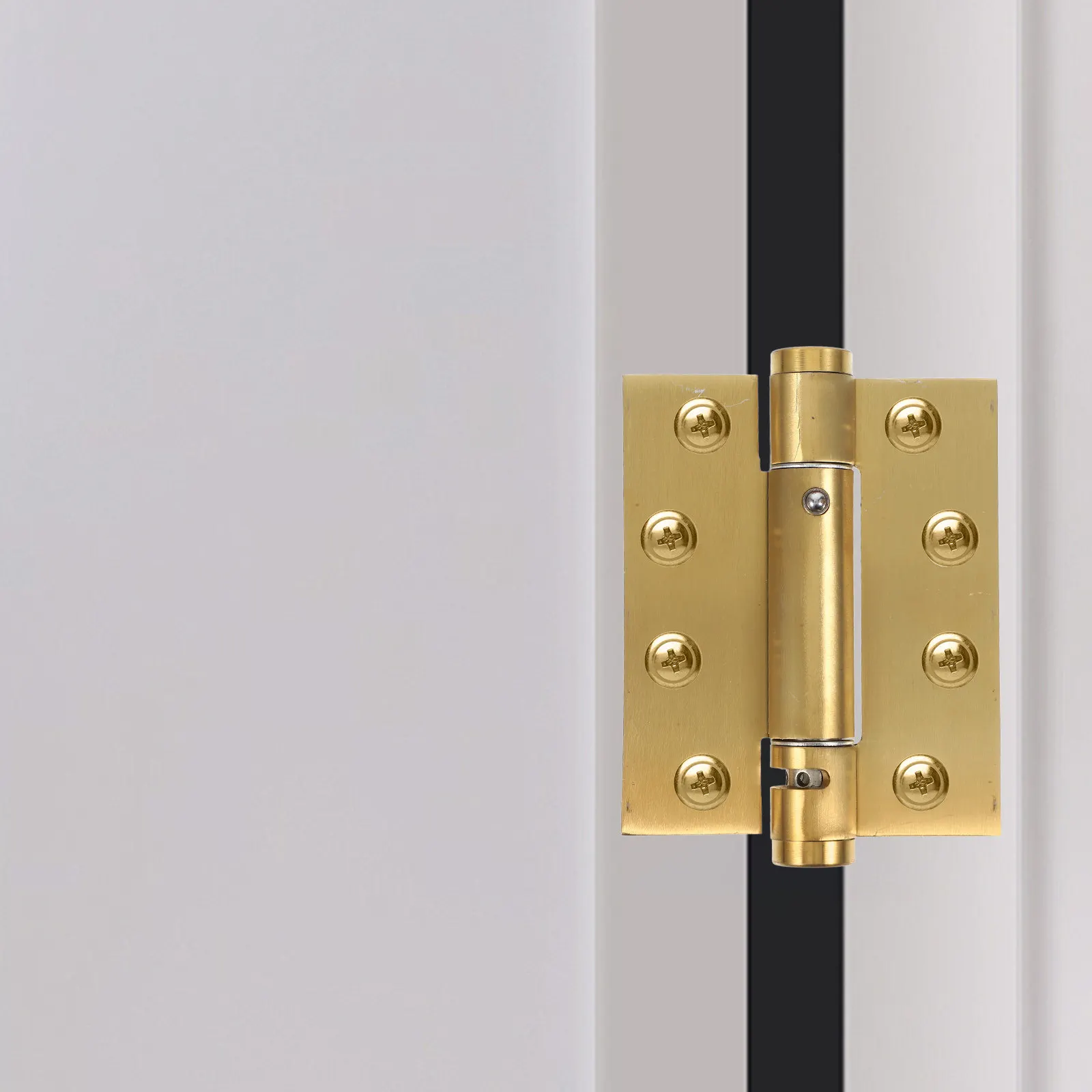 2Pcs Self Closing Door Hinges Spring Loaded Heavy Duty Door Hardware for Bathroom Screen Kitchen Exterior Doors