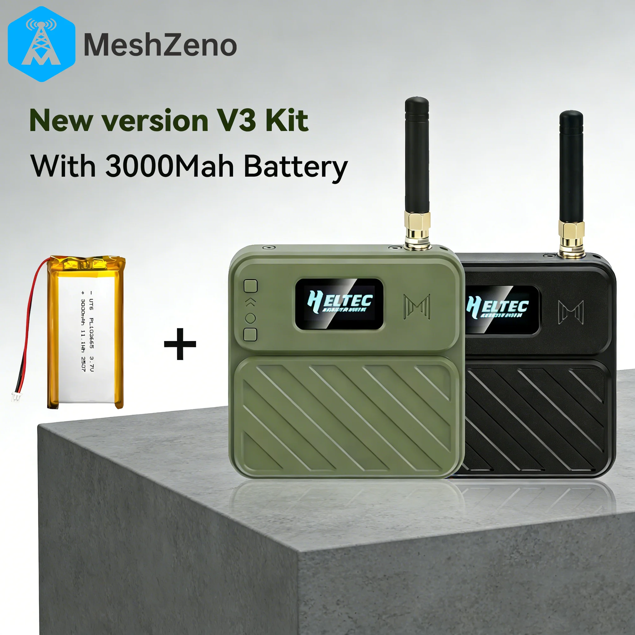 Heltec WiFi LoRa 32 V3 868MHz Development Board Kit 3000Mah Battery Meshtastic ESP32 SX1262 With Case For Arduino IoT LoRaWAN
