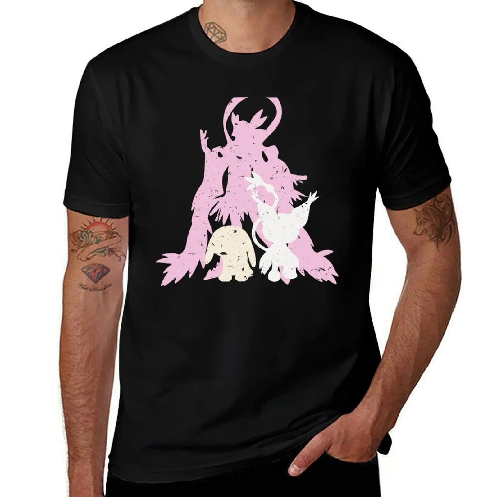 T-shirt à manches courtes avec impression graphique Gatamon Evolution