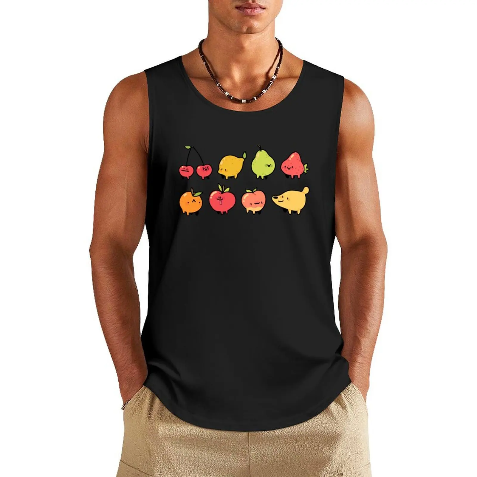 kawaii Tank Top tops men gym