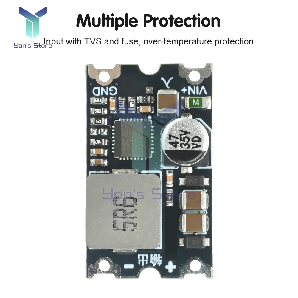 DC-DC تنحى وحدة 6-35 فولت إلى تيار مستمر 5 فولت 12 فولت 2A سيارة تحويل الطاقة باك صغير وحدة منظم PCB لتقوم بها بنفسك عدة إلكترونية