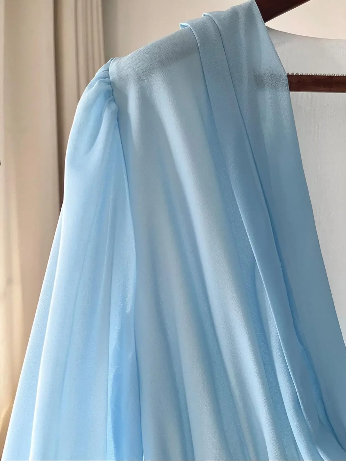 Sexy Women  V Neck Printed Long Sleeve Flowy Boho Chic Maxi Dress Elegant Women Vocation Dress